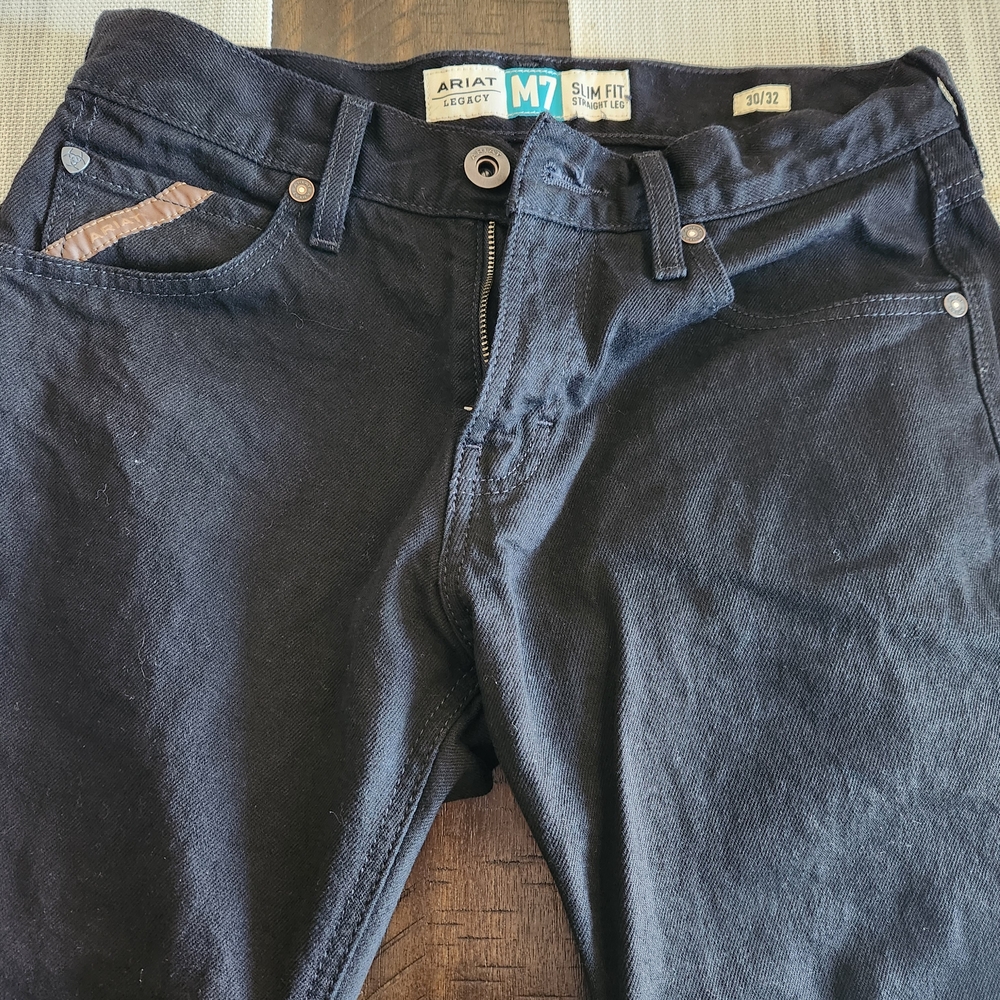 Ariat Men's Black Slim Fit Jeans
